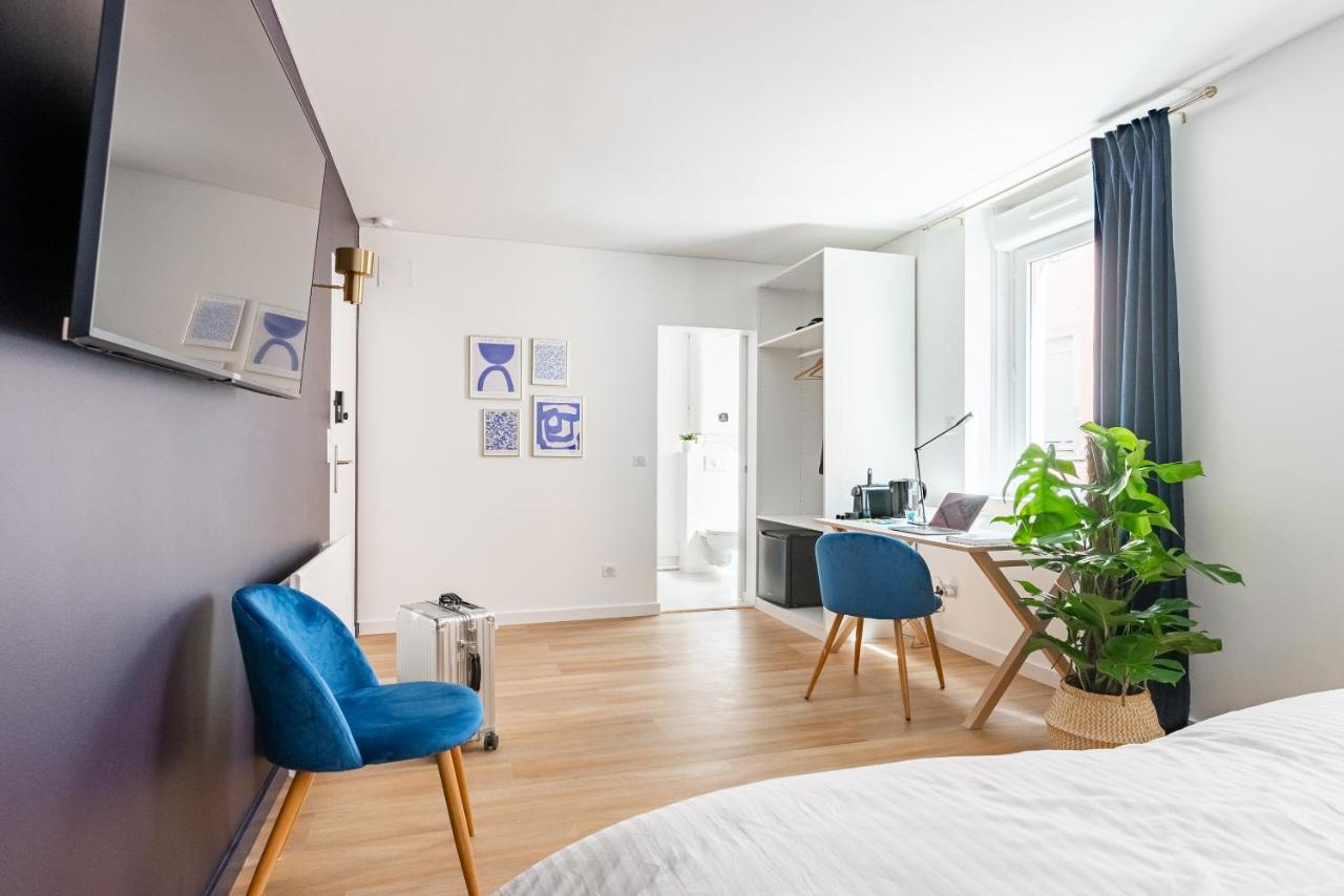 Ferienwohnung Calme & Chic Bleu - Proche Gare Et Centre Dijon Exterior foto